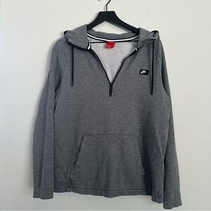 Nike Pullover Hoodie Quarter Zip – Women’s Large – Gray